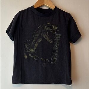 1994 Authentic Vintage Jurassic Park Kids Black T-Shirt